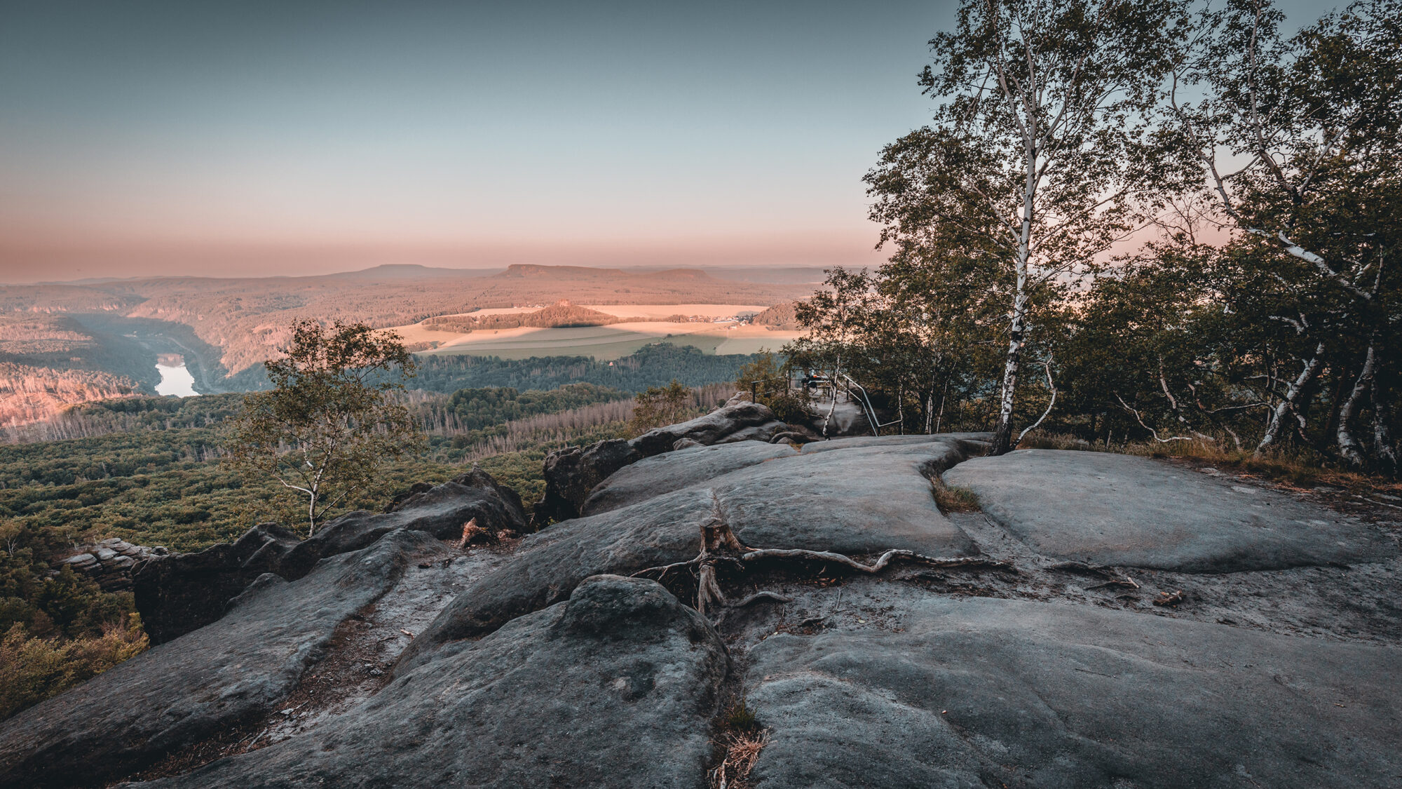 Kipphornaussicht - Panoramablick auf Sächsische Schweiz und Elbtal